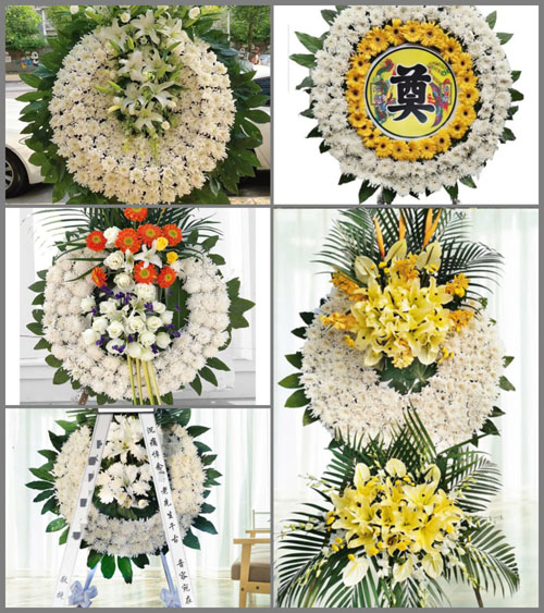 安徽安庆市桐城市黄甲镇水岭村花圈速递